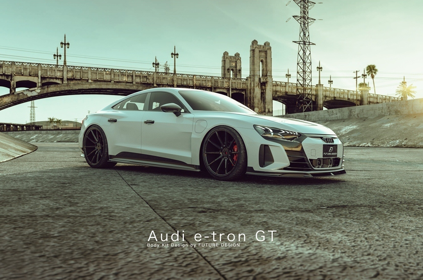 Future Design Carbon Fiber SIDE SKIRTS for Audi e-Tron GT 2021-ON