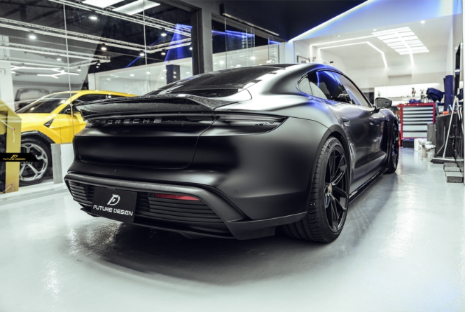 Future Design FD GT Carbon Fiber REAR SPOILER for Porsche Taycan Base & 4S & Turbo & Turbo S