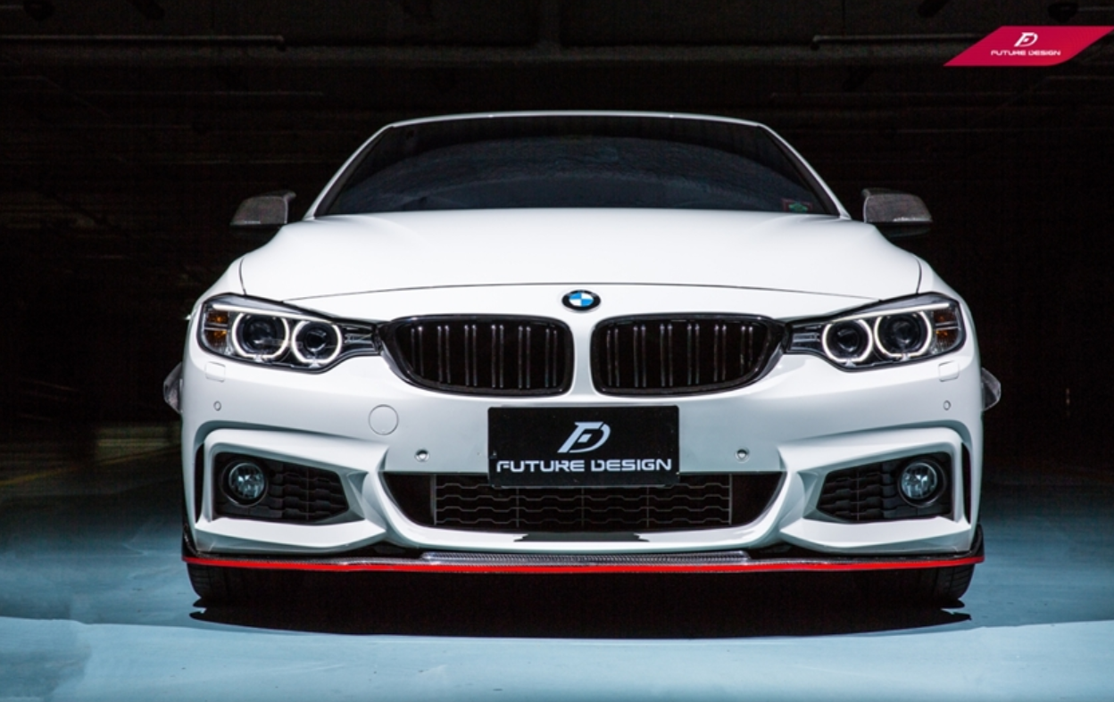 Future Design Carbon Carbon Fiber Front Lip Ver.3 for BMW 4 Series F32 F33 F36