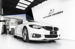 Future Design Carbon Carbon Fiber Front Lip Ver.4 for BMW 4 Series F32 F33 F36