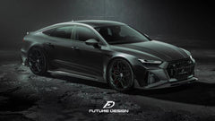 Future Design Blaze Carbon Fiber SIDE SKIRTS for Audi RS7 C8 2020-2022
