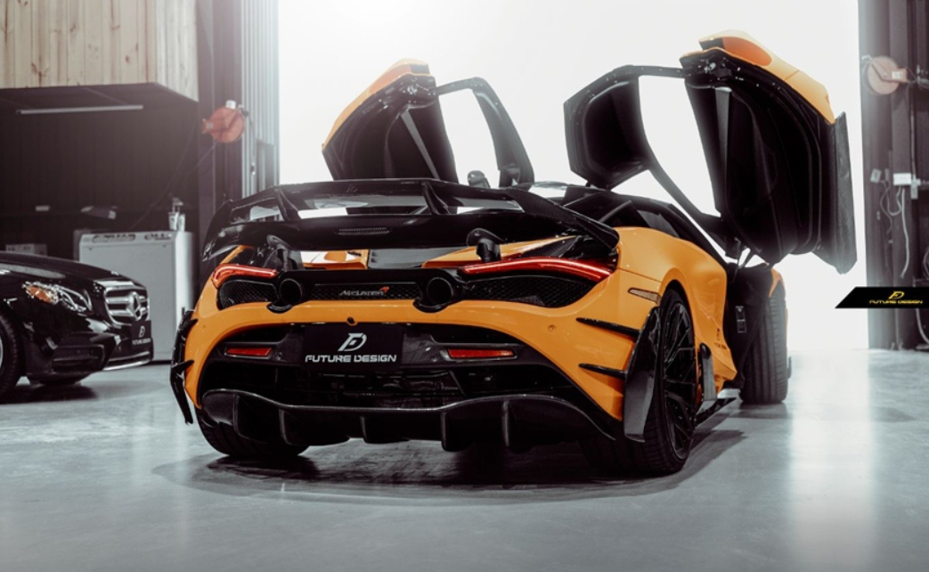 Future Design Carbon McLaren 720S Carbon Fiber Rear Bumper Side Valences