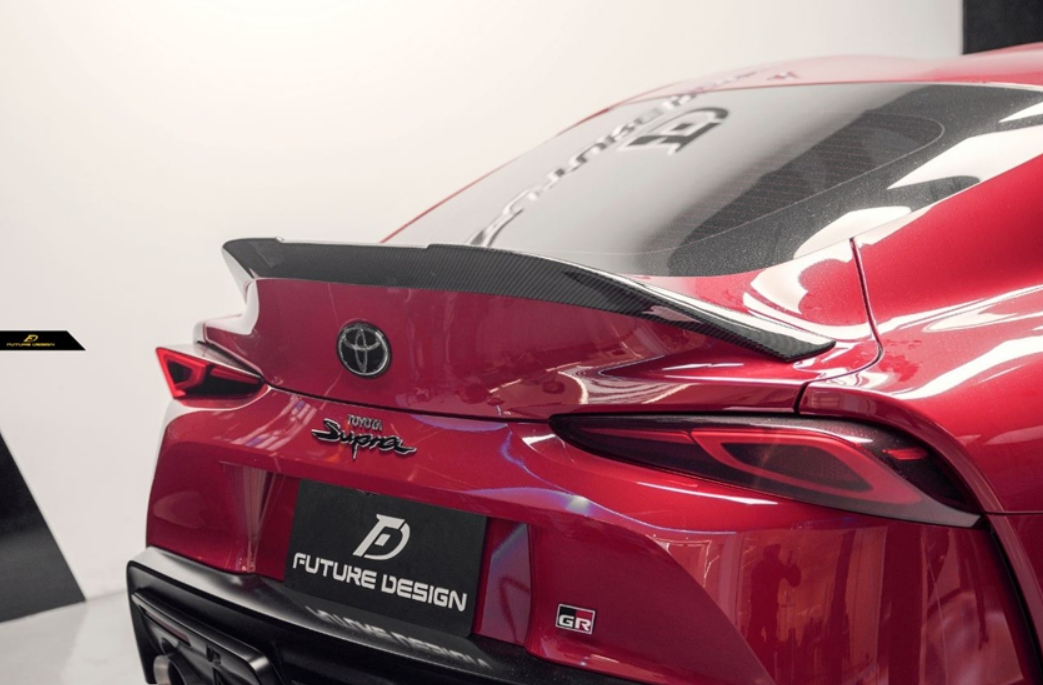 Future Design FD Carbon Fiber Ducktail Rear Spoiler For Toyota Supra A90 GR