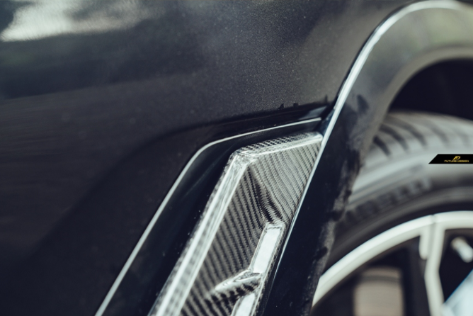 Future Design FD Carbon Fiber FRONT FENDER TRIM OVERLAY for BMW X6 G06 2020-ON