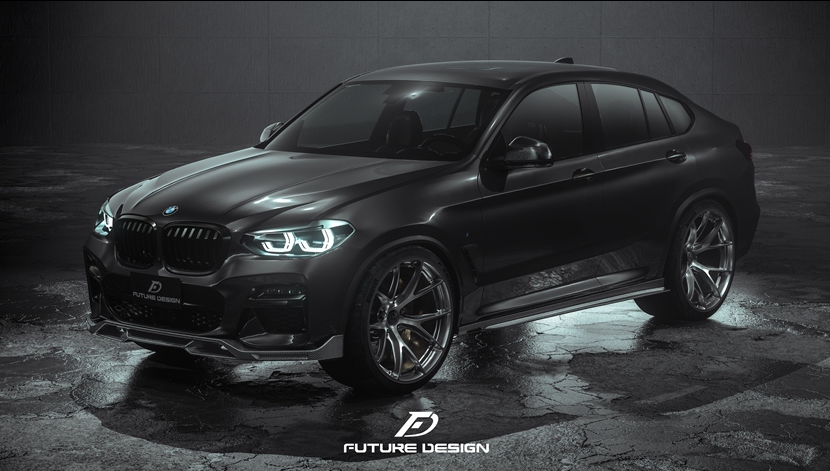 Future Design FD Carbon Fiber FRONT LIP SPLITTER for BMW X4 G02 2019-2021 M40i