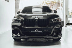 Future Design FD Carbon Fiber FRONT LIP SPLITTER for BMW X4 G02 2019-2021 M40i