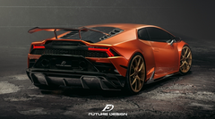 Future Design FD Carbon Fiber REAR DIFFUSER for Lamborghini Huracan EVO