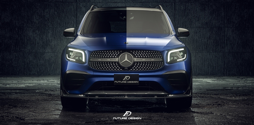 Future Design FD Carbon Fiber FRONT LIP SPLITTER for Mercedes Benz GLB250 AMG / GLB35 AMG X247 2020-ON