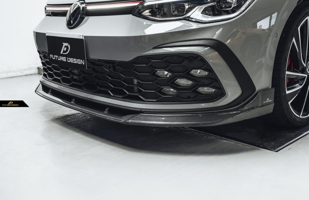 Future Design FD Carbon Fiber FRONT LIP SPLITTER for Volkswagen Golf GTI MK8