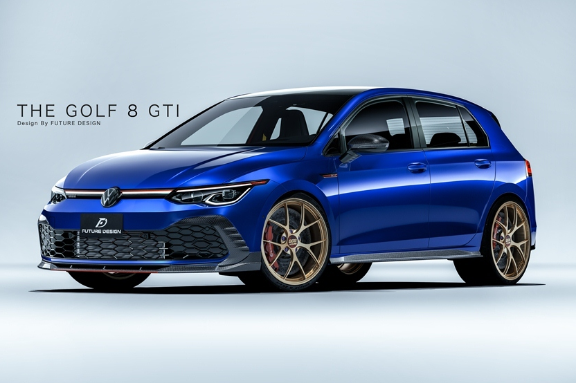 Future Design FD Carbon Fiber SIDE SKIRTS for Volkswagen Golf GTI MK8