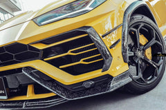 Future Design FD Carbon Fiber FRONT BUMPER CANARDS 6 PCS FOR Lamborghini Urus