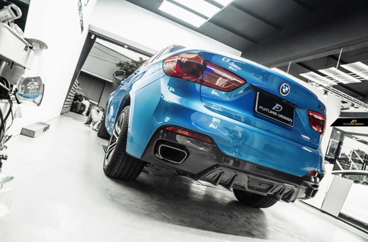 Future Design FD Carbon Fiber REAR DIFFUSER for BMW X6 F16 2015-2019