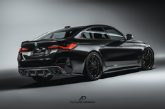 Future Design FD Carbon Fiber REAR DIFFUSER & REAR CANARDS for BMW 4 Series G26 Gran coupe M440i 430i with M-Package 2022-ON