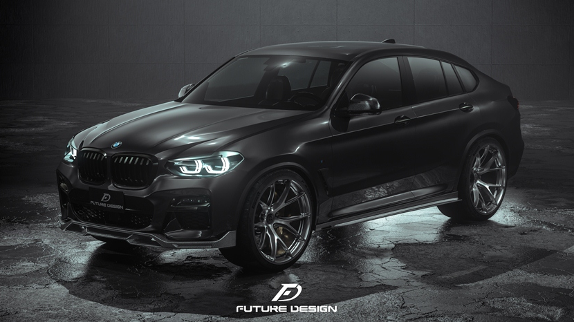 Future Design FD Carbon Fiber SIDE SKIRTS for BMW X4 & X4M G02 F98 & X3 & X3M G01 F97 2019-ON