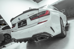 Future Design FD GT Carbon Fiber Rear Diffuser Quad Exist for BMW G20 / G21 3 Series M340i 330i