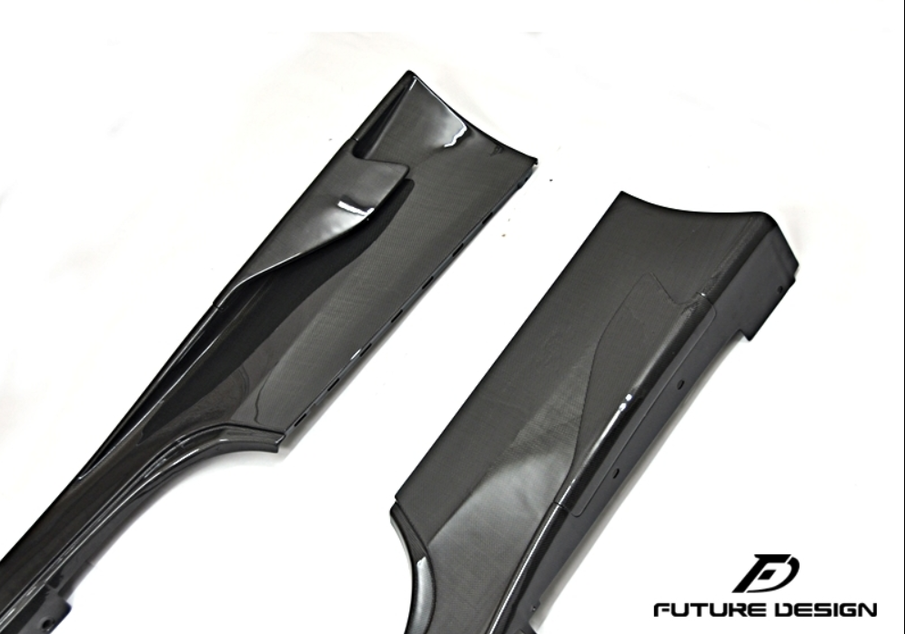 Future Design Carbon Ferrari 458 Carbon Fiber Side Skirts