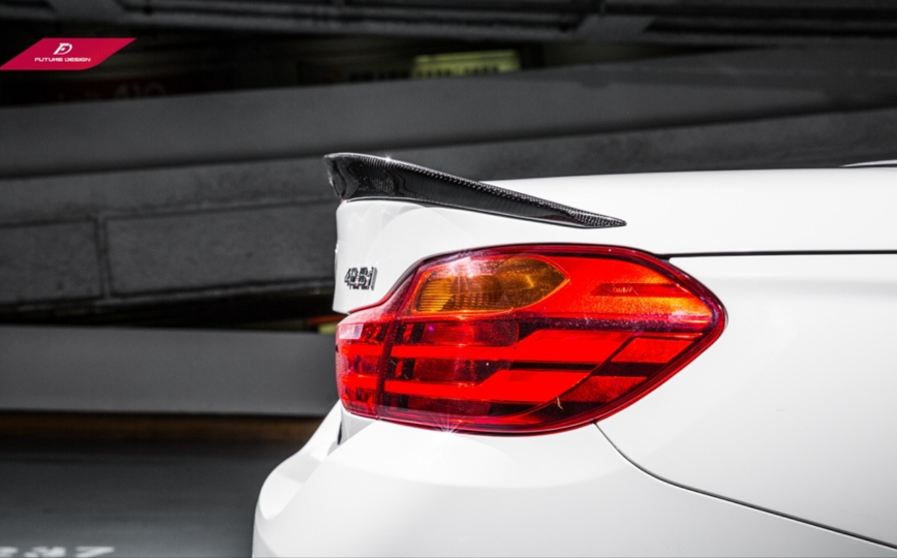 Future Design Carbon M Performance Carbon Fiber Rear Spoiler Ver.3 for BMW 4 Series F33