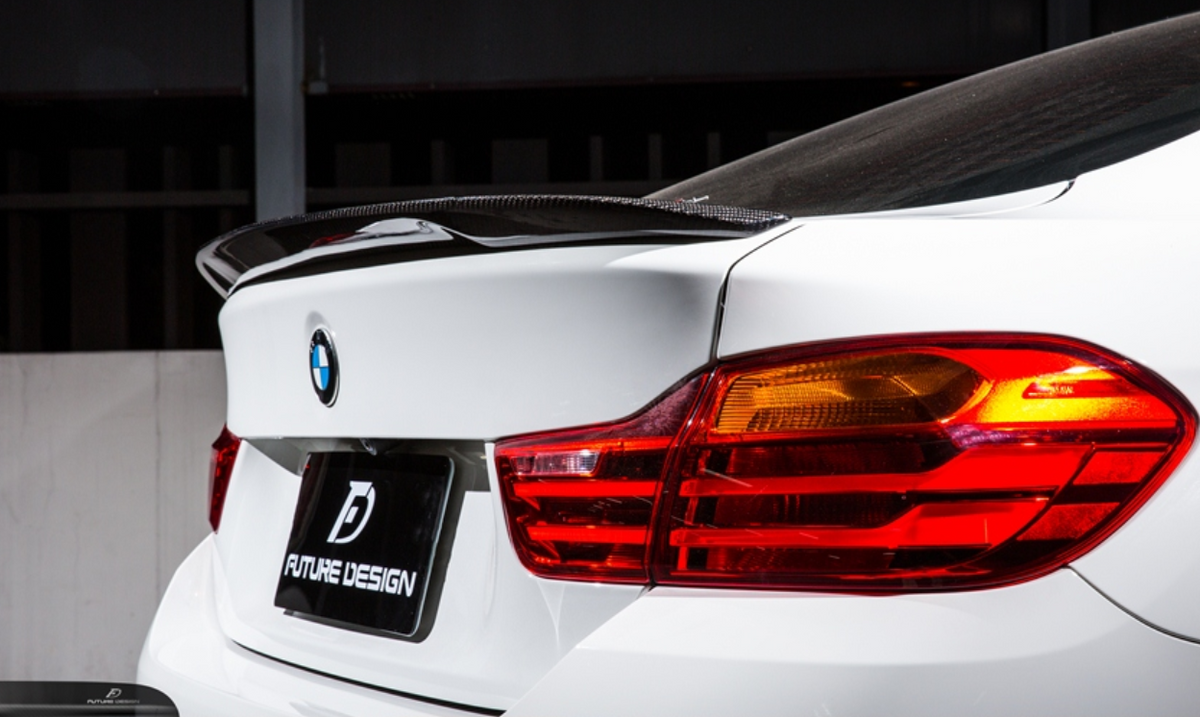 Future Design Carbon M Performance Carbon Fiber Rear Spoiler Ver.4 for BMW 4 Series F36 4 Door