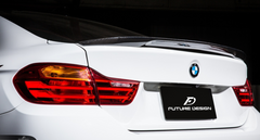 Future Design Carbon M Performance Carbon Fiber Rear Spoiler Ver.4 for BMW 4 Series F36 4 Door