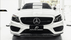 Future Design Carbon ABS Front Grill AMG Style for Mercedes Benz C-Class W205 2015-21