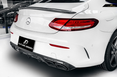 Future Design Carbon AMG Carbon Fiber Rear Diffuser for W205 C300 C43 C63 AMG Sport Package 2 Door Coupe 2015-ON