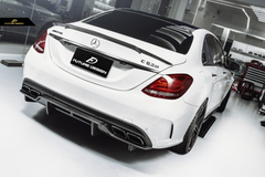 Future Design Carbon Fiber Rear Diffuser PSM Style for W205 C63 AMG Sedan 2015-2018