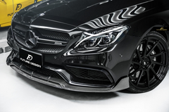 Future Design Carbon Carbon Fiber Front Lip Ver.3 W205 C63 C63S AMG Sedan Coupe 2015-2020
