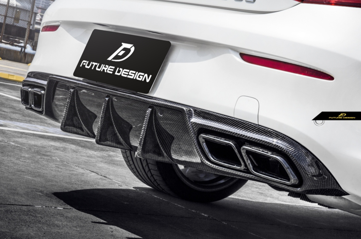 Future Design Carbon FD GT Carbon Fiber Rear Diffuser W205 AMG Package/AMG C63 C Coupe 2015-ON