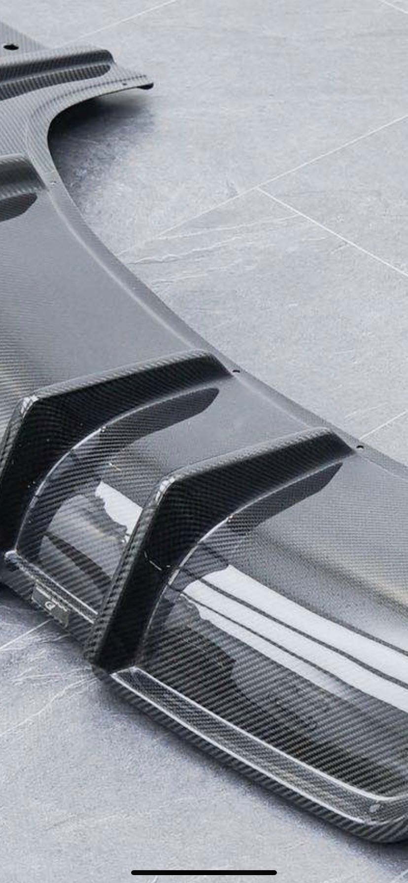 Future Design Carbon Fiber REAR DIFFUSER for Tesla Model 3