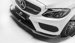 Future Design Carbon Carbon Fiber Front Lip FD GT for W205 AMG Sport Package Sedan 2015-2018