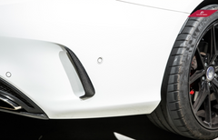 Future Design Carbon arbon Fiber Rear Bumper Canards Valences Trim for W205 C300 C43 C63 AMG Sedan 2015-ON