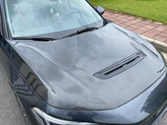 Honda Civic 11th Gen FE FL with EPR's aftermarket parts - Carbon Fiber TR Type Hood (Fits hatchback & Sedan)