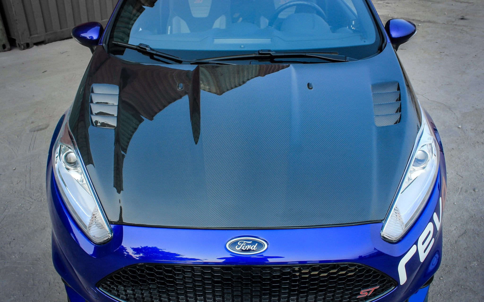 Ventus Veloce Carbon Fiber 2014 2015 2016 2017 Ford Fiesta ST Hood