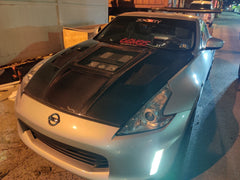 CMST Tuning Carbon Fiber Hood with Tempered Glass for Nissan 370Z Z34 Fairlady Z
