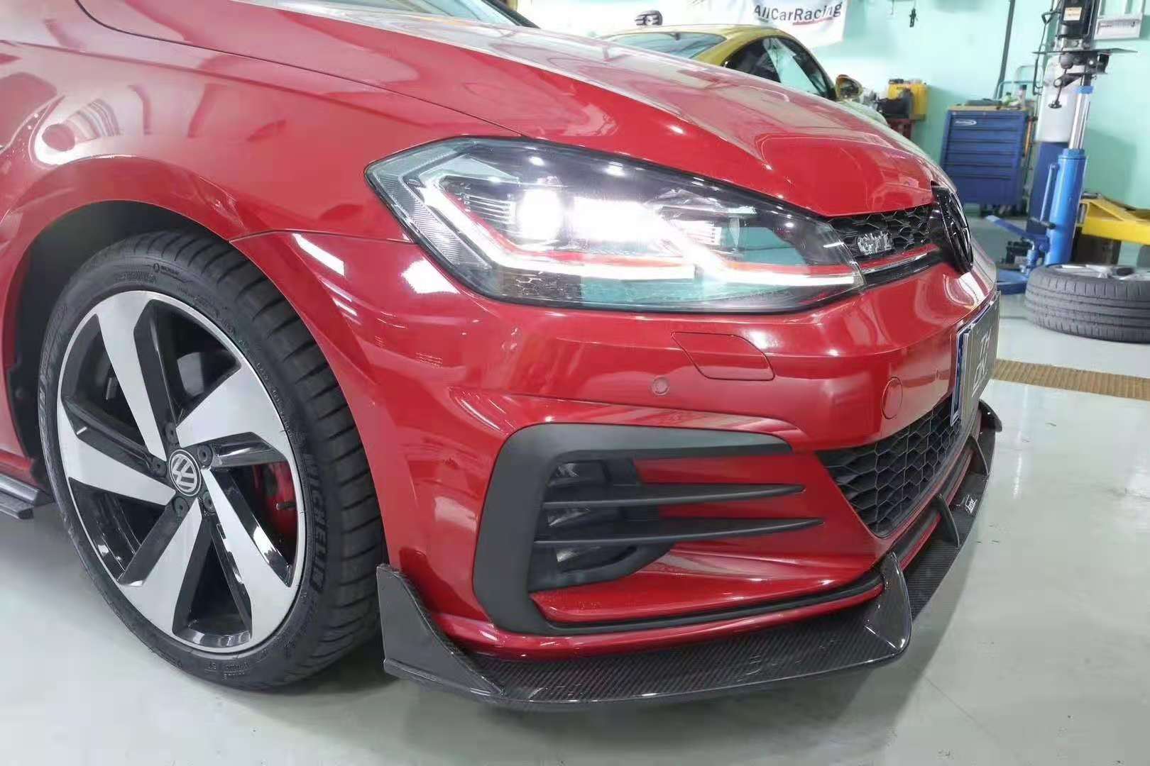 Karbel Carbon Dry Carbon Fiber Front Lip for Volkswagen Golf GTI MK7.5
