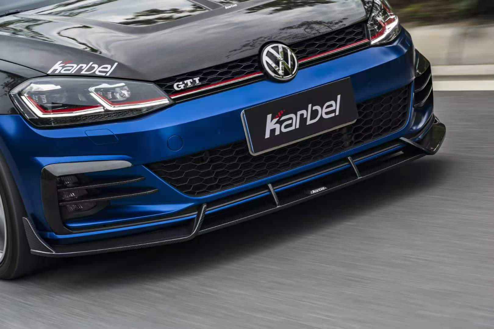 Karbel Carbon Dry Carbon Fiber Front Lip for Volkswagen Golf GTI MK7.5