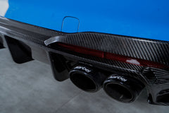 Karbel Carbon Dry Carbon Fiber Rear Diffuser Ver.1 with Brake Light for Audi S4 2020-ON B9.5