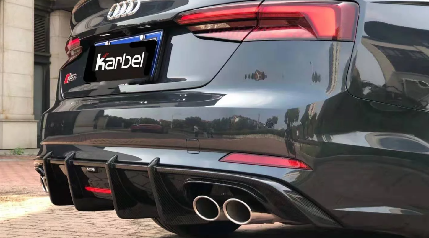 Karbel Carbon Dry Carbon Fiber Rear Diffuser for Audi S5 & A5 S Line 2017-2019 B9