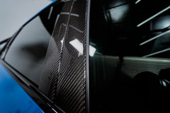 Karbel Carbon Dry Carbon Fiber Window Pillar Panel Trim Set for Audi S4 & A4 S Line 2020-ON B9.5