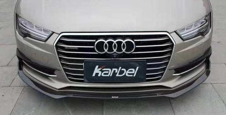 Karbel Carbon Dry Carbon Fiber Front Lip Splitter for Audi S7 & A7 S Line 2016-2018 C7.5