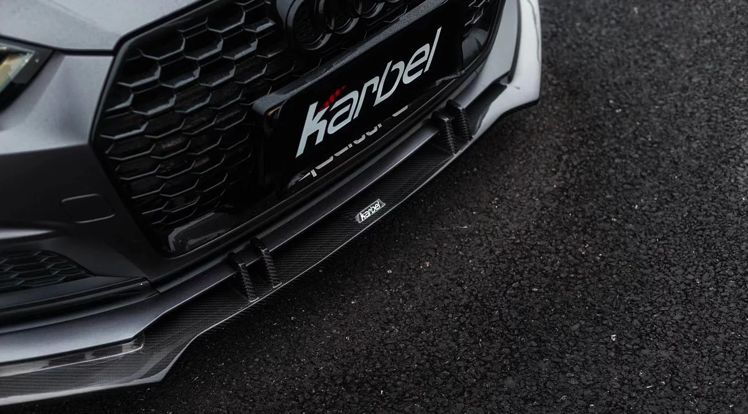 Karbel Carbon Dry Carbon Fiber Front Lip Ver.1 for Audi S5 & A5 S Line 2017-2019 B9