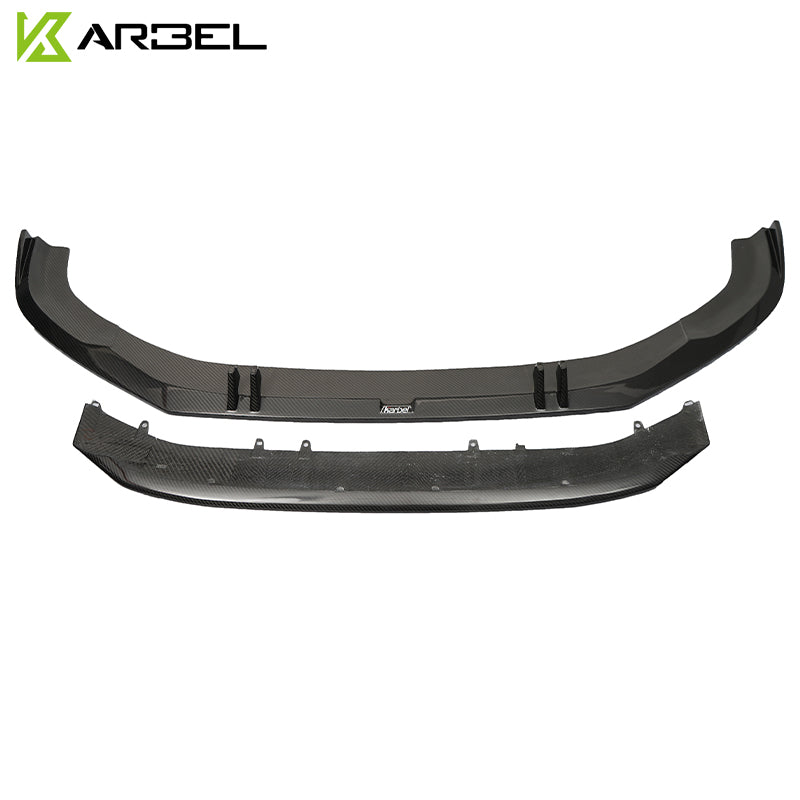 Karbel Carbon Dry Carbon Fiber Front Lip for Audi S4 & A4 S Line 2019 B9