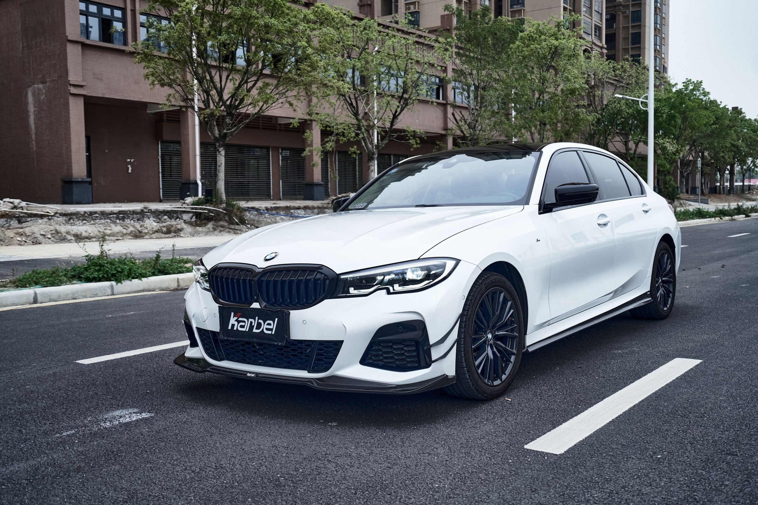 Karbel Carbon Dry Carbon Fiber Front Lip for BMW 3 Series G20 2019-2022