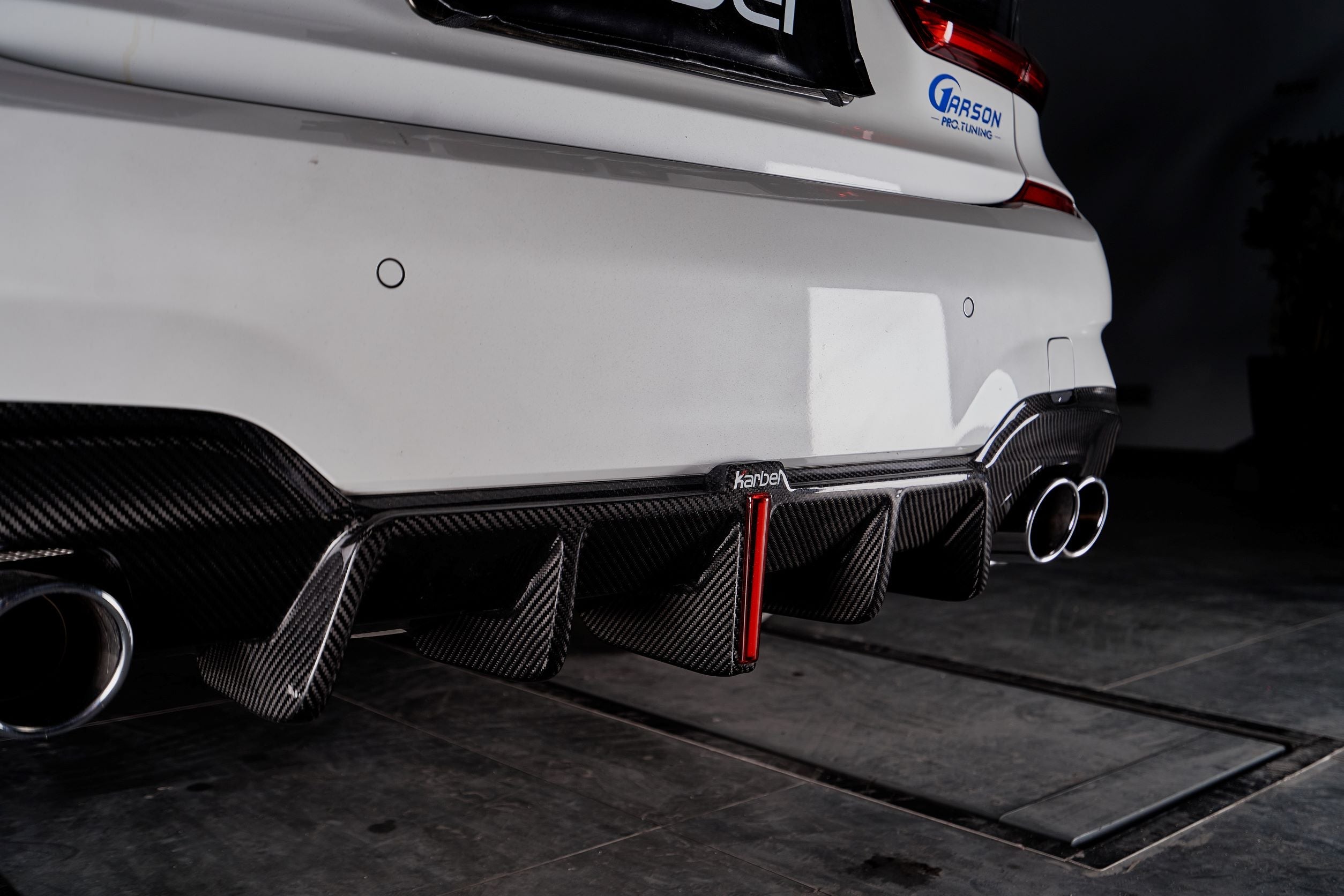 Karbel Carbon Dry Carbon Fiber Rear Diffuser for BMW 3 Series G20 2019-2022