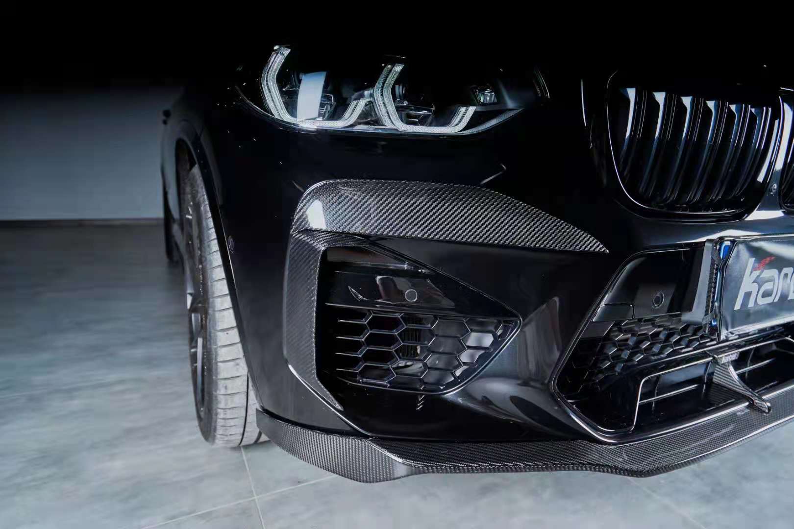 Karbel Carbon Dry Carbon Fiber Front Lip for BMW X4M & X4MC F98 & X3M & X3MC F97 2019-2021