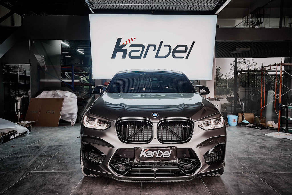 Karbel Carbon Dry Carbon Fiber Upper Valences for BMW  X4M & X4MC F98 & X3M & X3MC F97 2019-2021