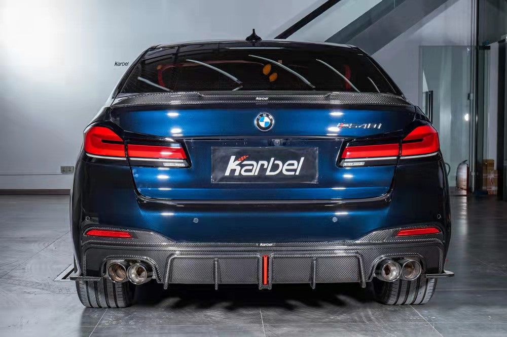 Karbel Carbon Dry Carbon Fiber Rear Diffuser For BMW 5 Series G30 G31 Facelift 530i 540i M550i 2020-ON