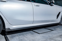 Karbel Carbon Dry Carbon Fiber Side Skirts For BMW 8 Series G16 840i 850i Gran Coupe 4 Door Sedan