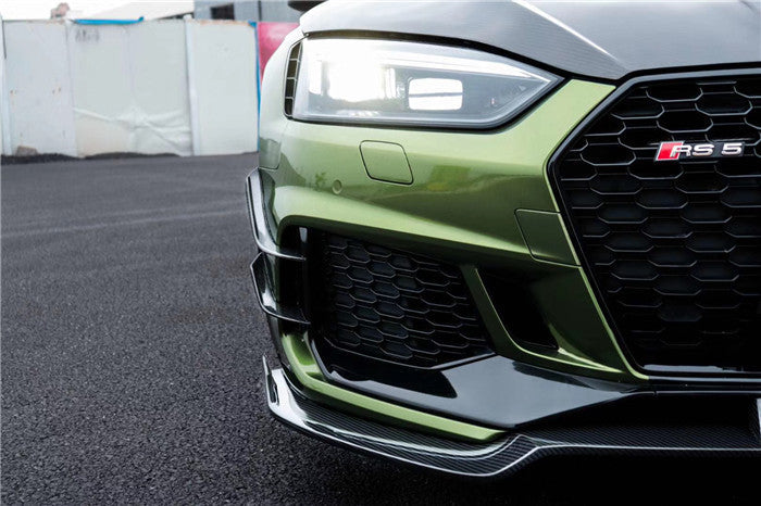 Karbel Carbon Dry Carbon Fiber Front Canards For Audi RS5 B9 2018-2020
