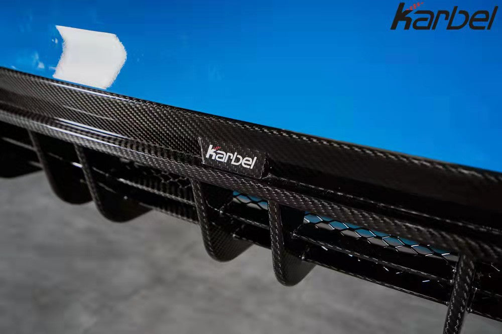 Karbel Carbon Dry Carbon Fiber Rear Diffuser Ver.2 for Audi S4 2020-ON B9.5
